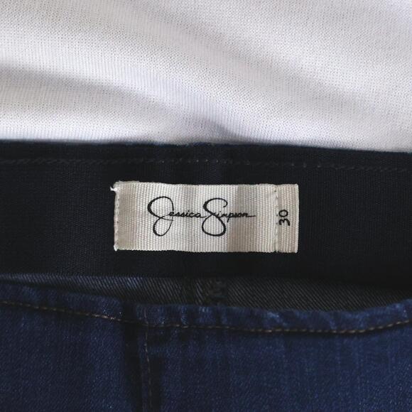 Jessica Simpson Dark Wash Elastic Waist Bootleg Jeans 30 - Picture 8 of 9